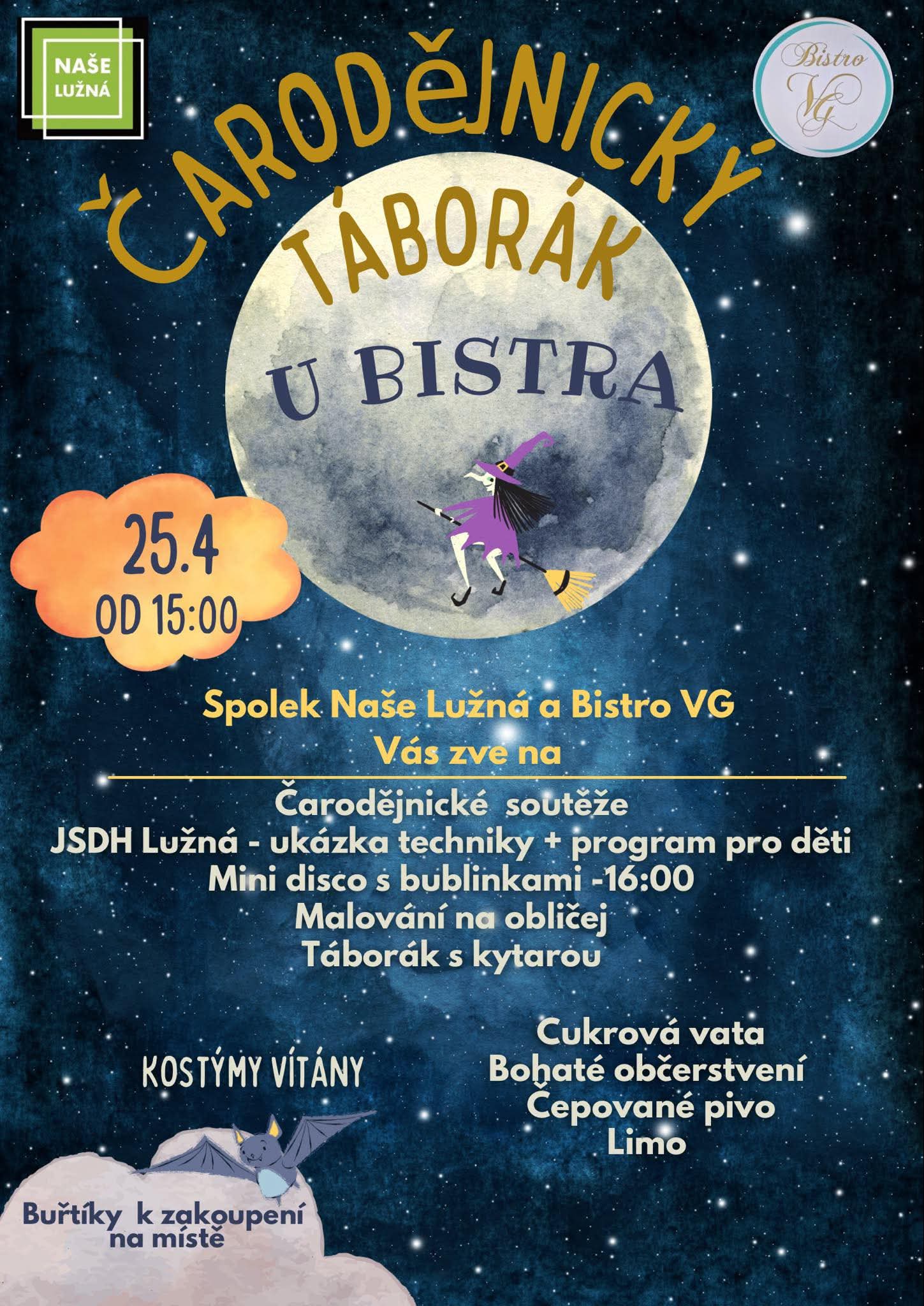 Čarodějnický táborák 2026