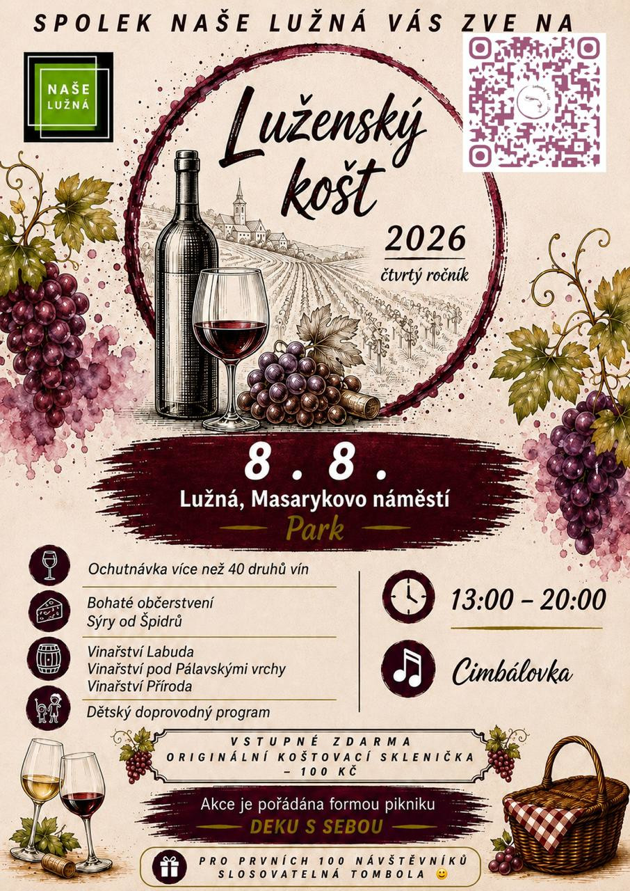 Luženský košt 2026 – pozvánka