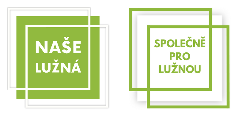 Dvojlogo Naše Lužná a Společně pro Lužnou